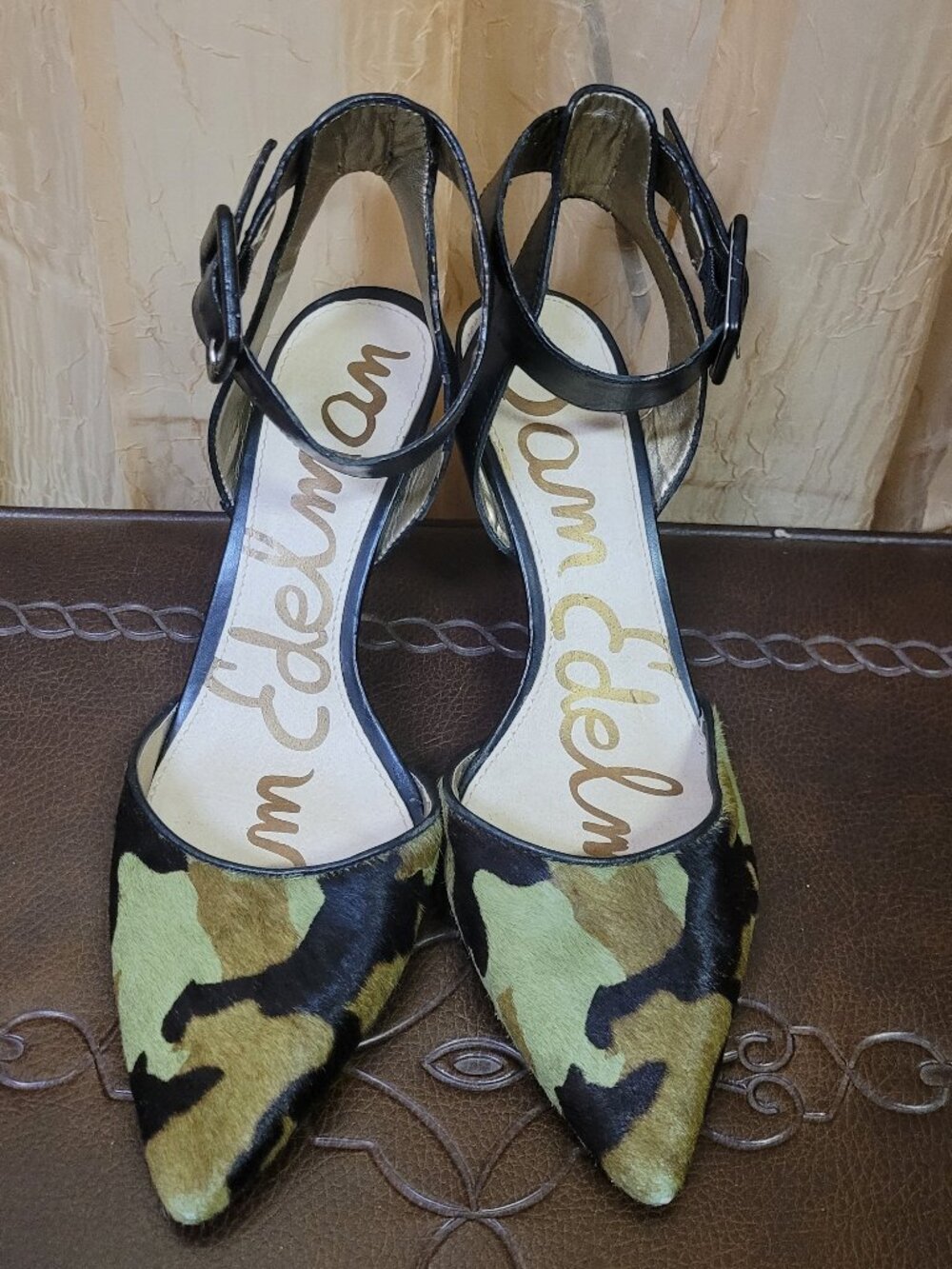 Sam Edelman Okala Camo Heels Size 6.5 (37)